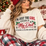 Matching Family Christmas Holiday Gift - Dad and Daughter Christmas Shirt